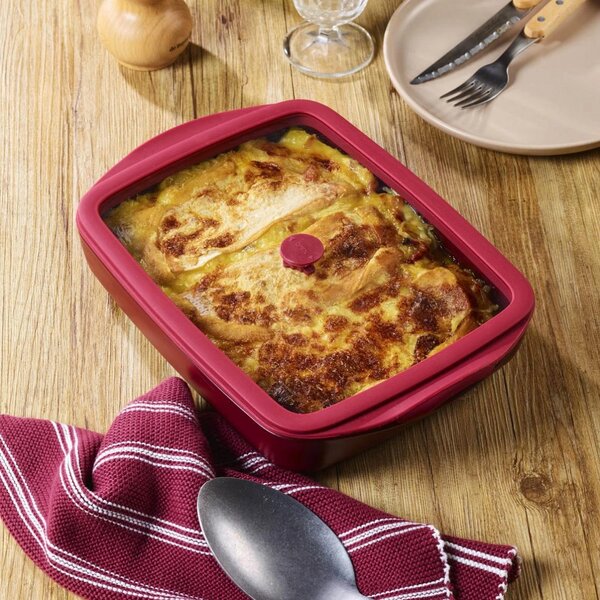 Pebbly Baking Tray stakleni pekač/posuda za spremanje s poklopcem