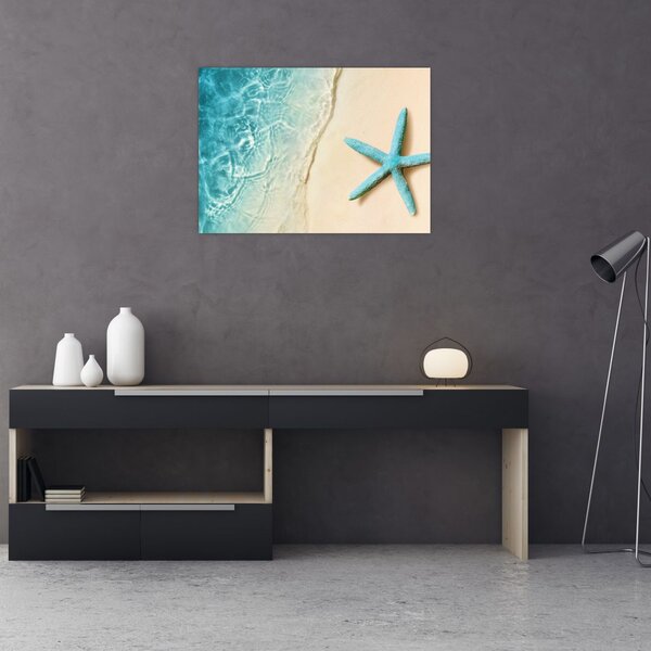 Slika - Morska zvijezda na plaži (70x50 cm)
