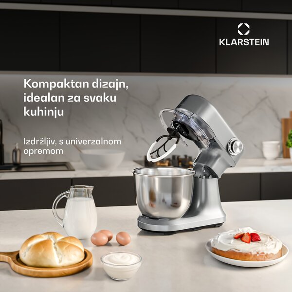 Klarstein Bella Evo kuhinjski robot | planetarni sustav miješanja | 3 nastavka za miksanje | 1500 W | 5 L