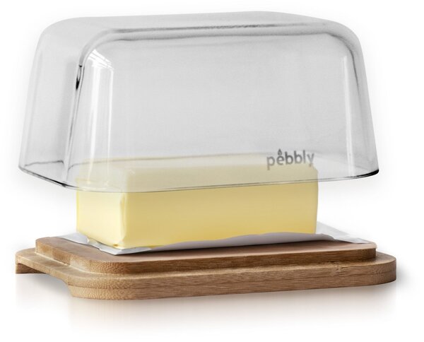 Pebbly Butter 2u1 set za čuvanje maslaca, posudica s poklopcem + nož za maslac