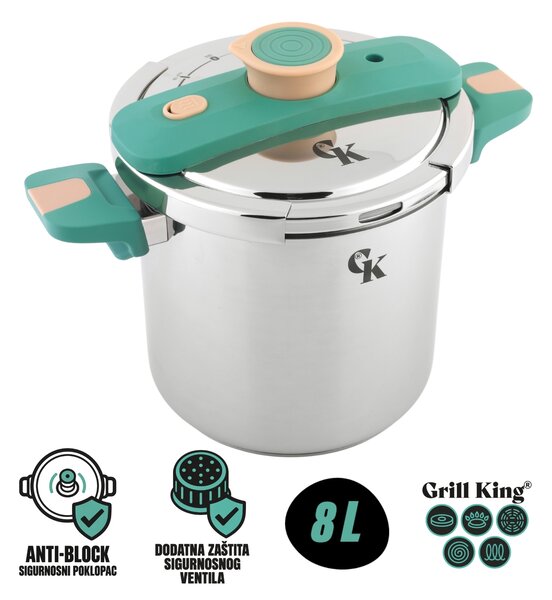 Grill King Pressure Elite PRO XL express lonac, 8 l