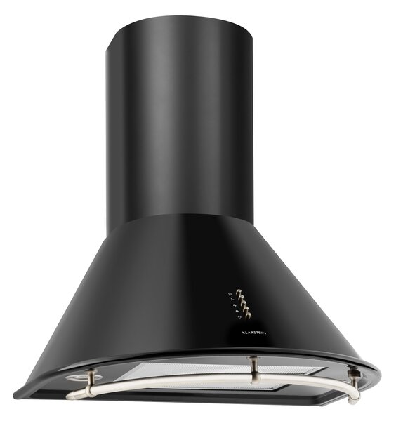 Klarstein Noir Retro Kuhinjska Napa 60cm Nehrđajući Čelika Crna