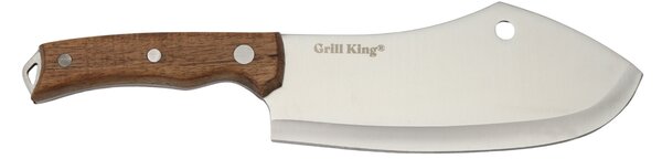 Grill King Outdoor Butcher široki mesarski nož s kožnom futrolom
