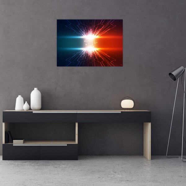 Apstraktna slika aktivnog naboja (70x50 cm)