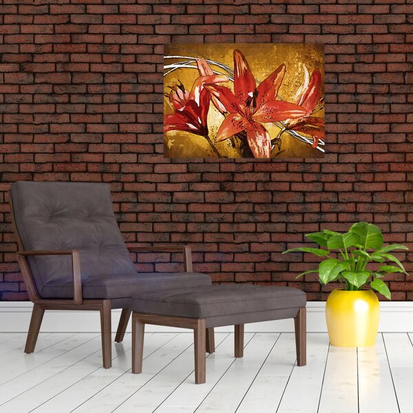 Slika cvjetova ljiljana (70x50 cm)