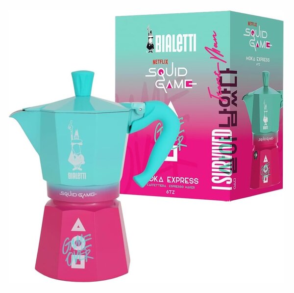Bialetti Squid Game Moka Express kafetijera, 6 šalica