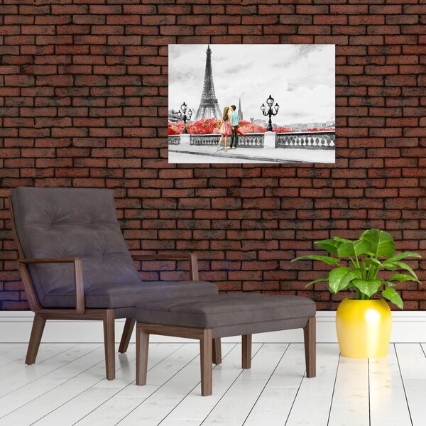 Slika - Ljubavnici u Parizu (70x50 cm)