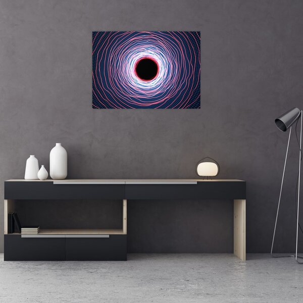 Slika apstrakcije kruga (70x50 cm)
