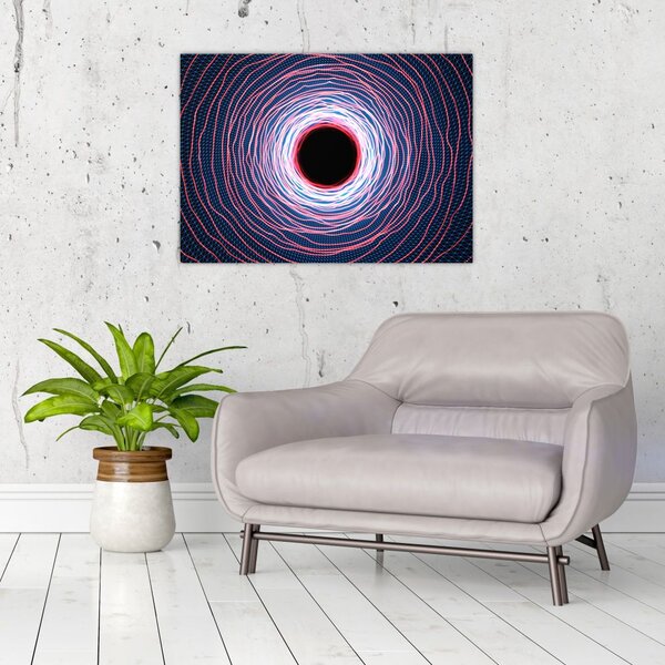 Slika apstrakcije kruga (70x50 cm)