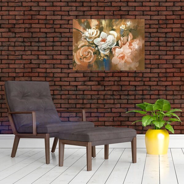 Slika - Naslikani buket cvijeća (70x50 cm)