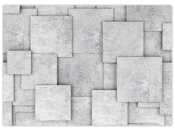 Slika - Apstrakcija betonskih pločica (70x50 cm)
