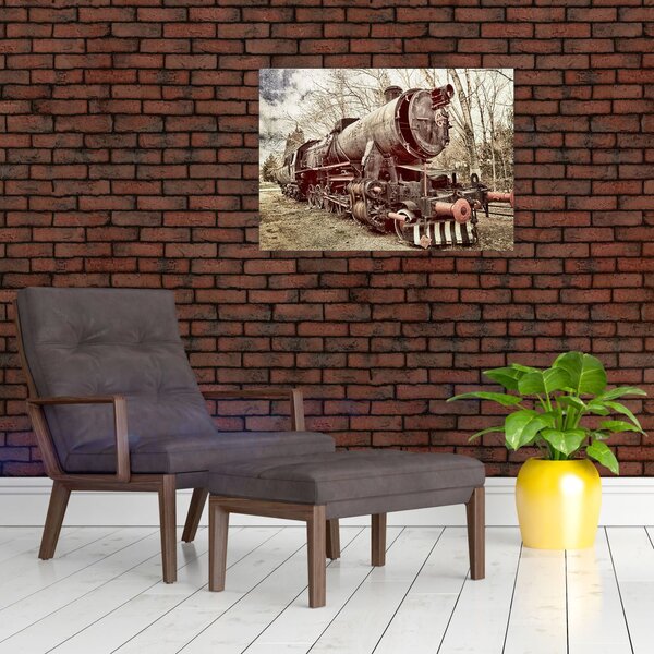 Povijesna slika lokomotive (70x50 cm)