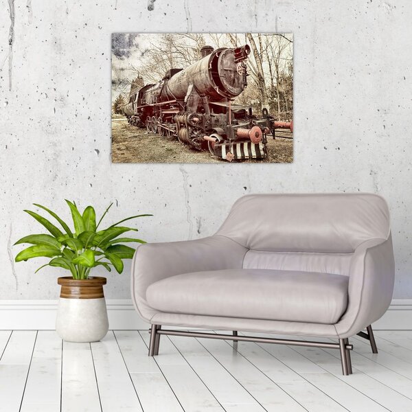 Povijesna slika lokomotive (70x50 cm)
