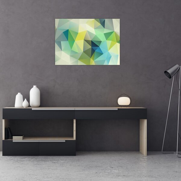 Slika geometrijske apstrakcije (70x50 cm)