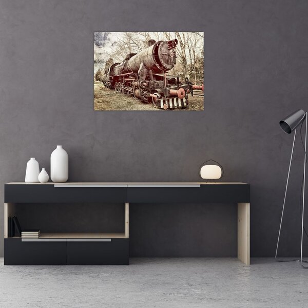 Povijesna slika lokomotive (70x50 cm)