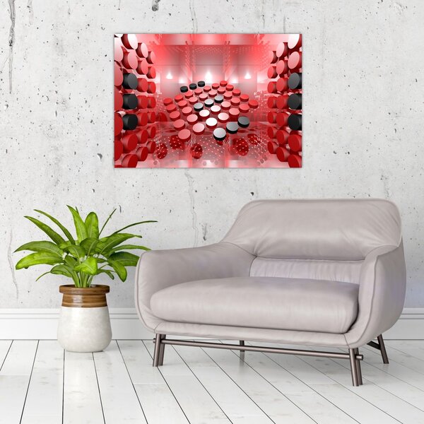 Slika apstrakcije dugmadi (70x50 cm)