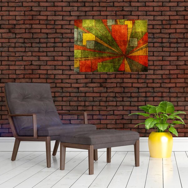 Slika geometrijske apstrakcije (70x50 cm)