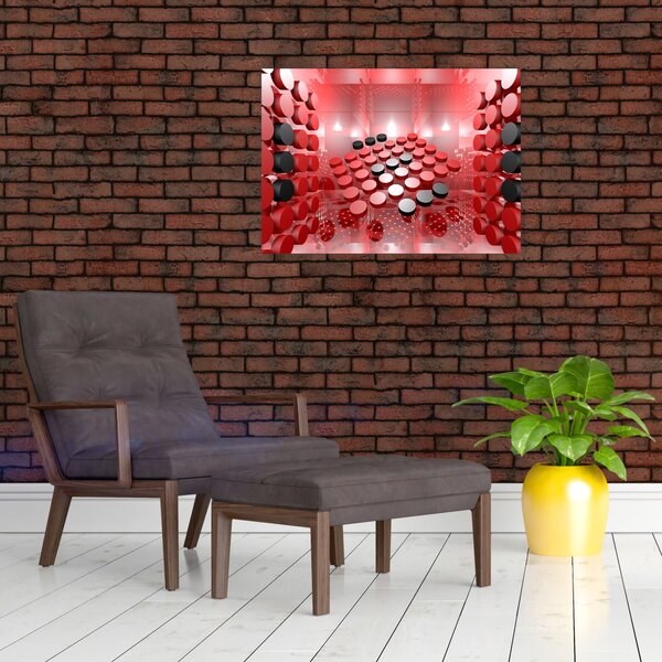 Slika apstrakcije dugmadi (70x50 cm)