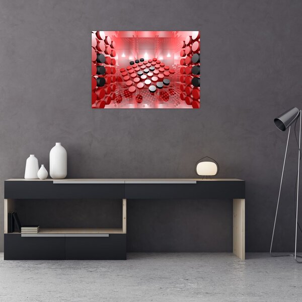Slika apstrakcije dugmadi (70x50 cm)