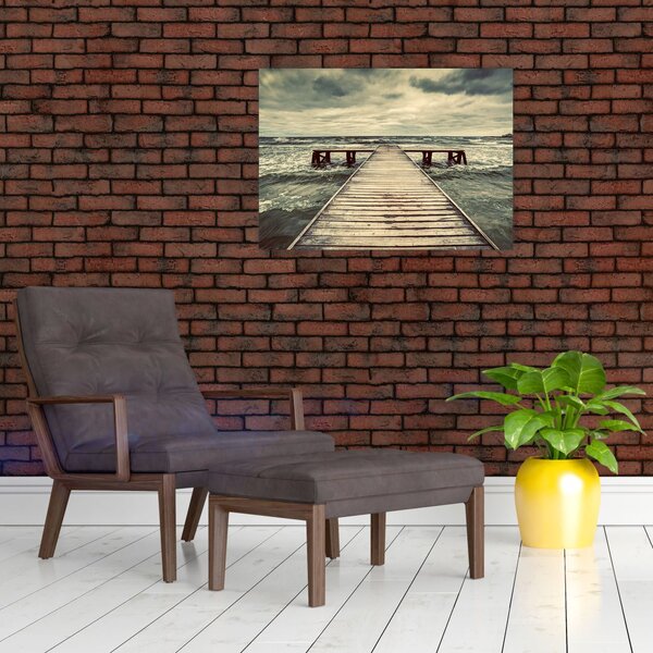 Slika drvenog mola na moru (70x50 cm)