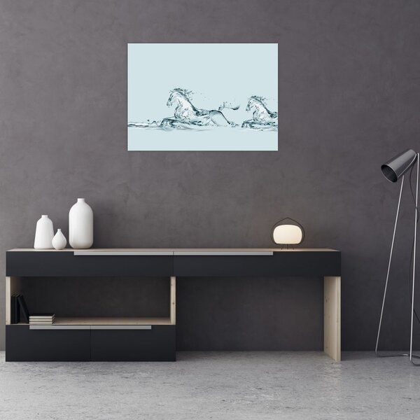 Slika - Konji od kapljica vode (70x50 cm)