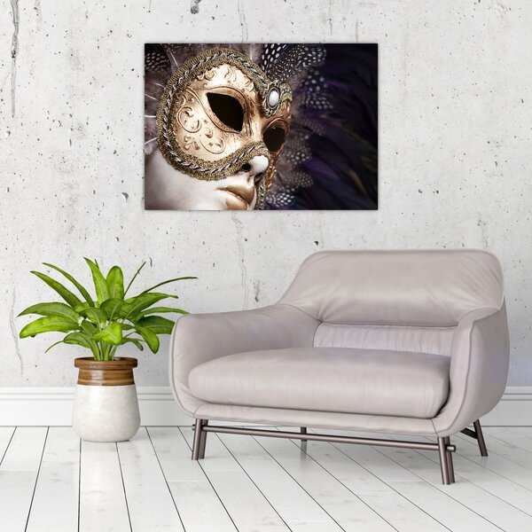 Slika skulpture s maskom (70x50 cm)