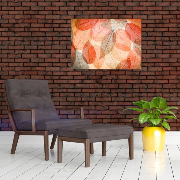 Slika naslikanog jesenskog lišća (70x50 cm)
