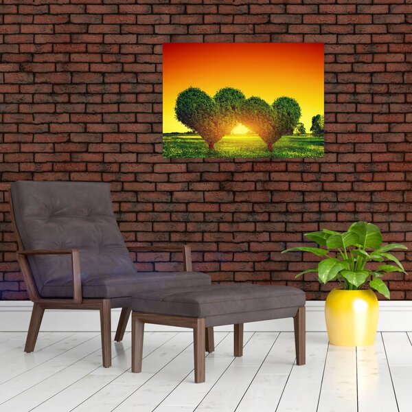 Slika - Srce u krošnjama drveća (70x50 cm)