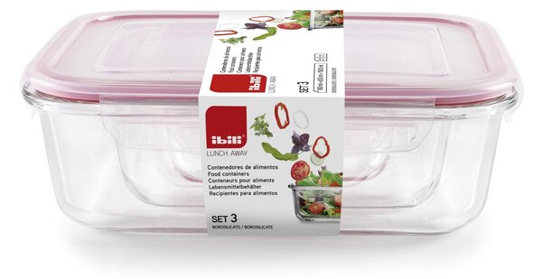 Ibili Containers 3u1 set posuda za spremanje namirnica