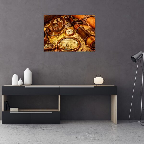 Slika - Povijesna pomagala pomoraca (70x50 cm)