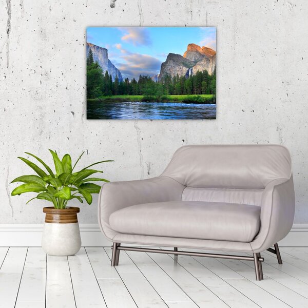 Slika divljeg planinskog krajolika (70x50 cm)