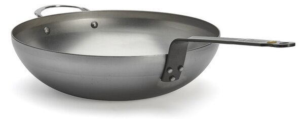 De Buyer Mineral B wok s ravnim dnom