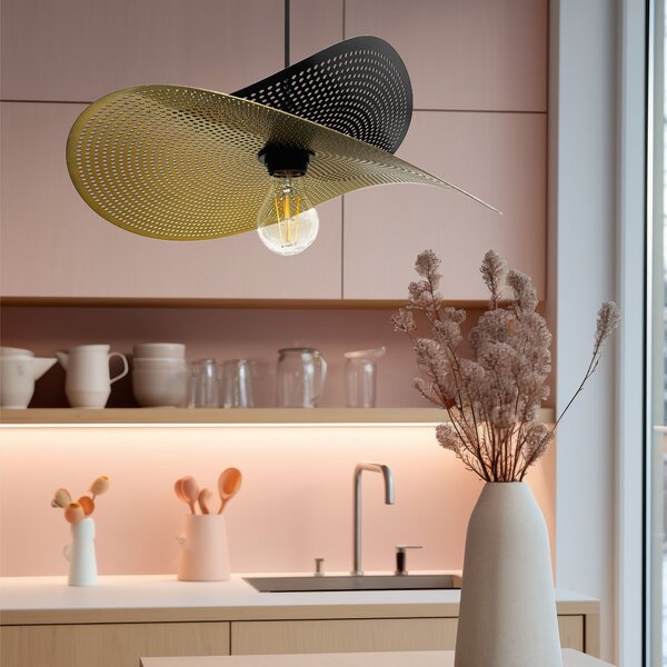 Stropni luster APP1471-1CP black/gold