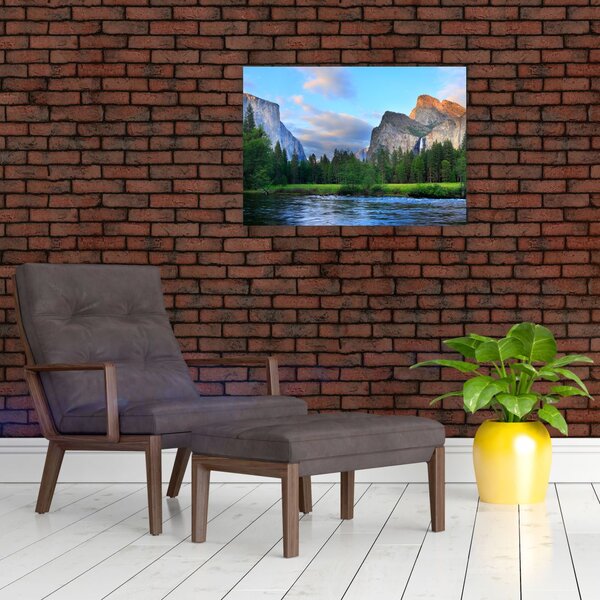 Slika divljeg planinskog krajolika (70x50 cm)