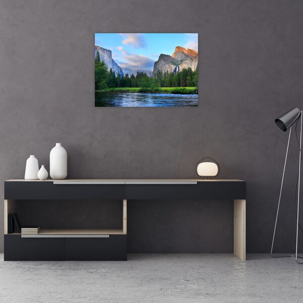 Slika divljeg planinskog krajolika (70x50 cm)