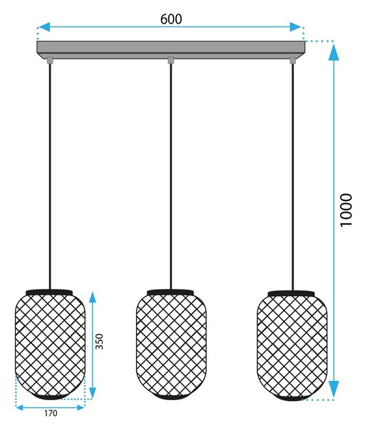 Stropni luster APP1425-3CP