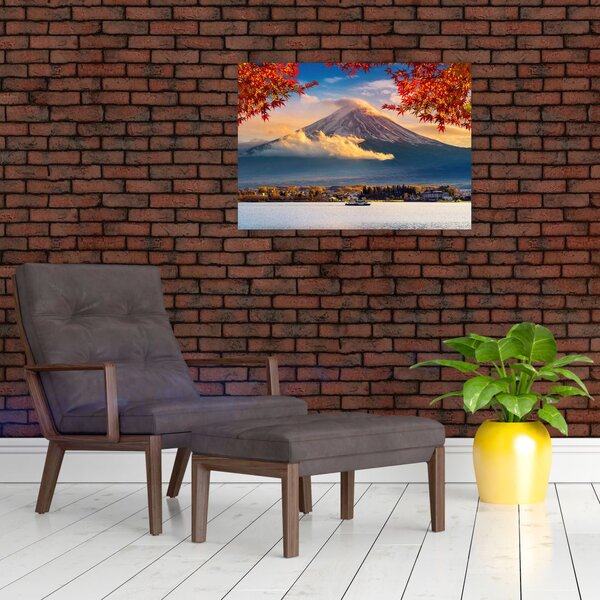 Staklena slika - Japan, planina Fuji (70x50 cm)