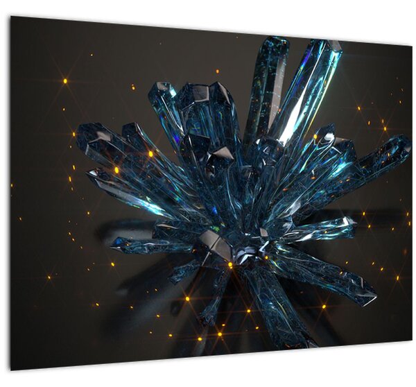 Staklena slika kristala (70x50 cm)