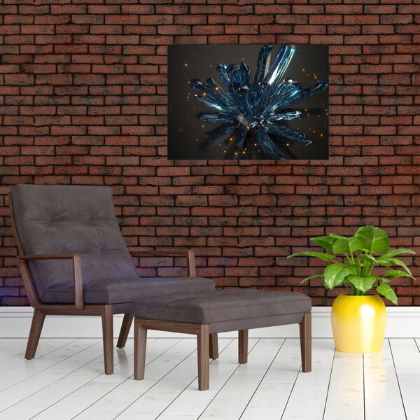 Staklena slika kristala (70x50 cm)