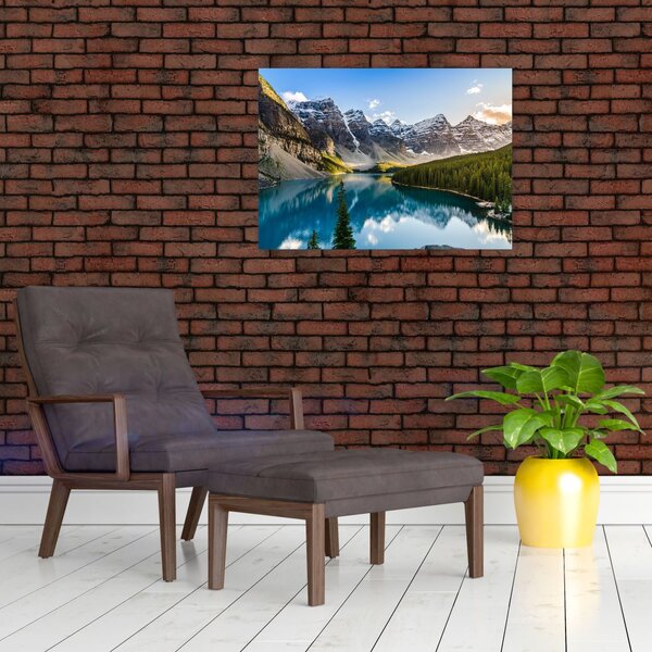 Staklena slika - Kanada, Nacionalni park Banff, jezero Moraine (70x50 cm)