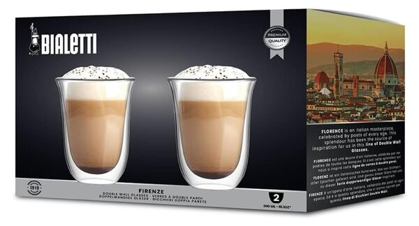 Bialetti Firenze set 2 čaše s dvostrukom stijenkom, 300 ml