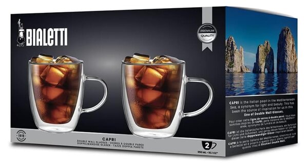 Bialetti Capri set 2 čaše s dvostrukom stijenkom, 350 ml