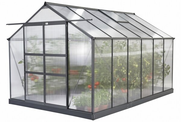 Aluminijski staklenik Azalia 2,5 x 3,7m CoverTech antracit