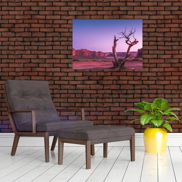 Slika stabla u blizini crvenih stijena (70x50 cm)