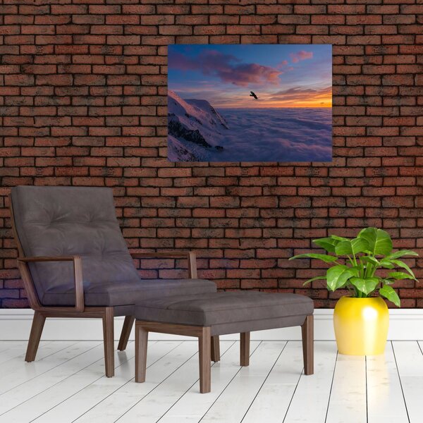 Slika za zalaska sunca, Mt. Blanc (70x50 cm)