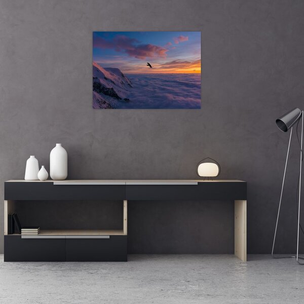 Slika za zalaska sunca, Mt. Blanc (70x50 cm)