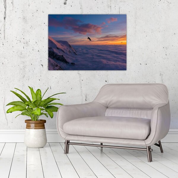 Slika za zalaska sunca, Mt. Blanc (70x50 cm)