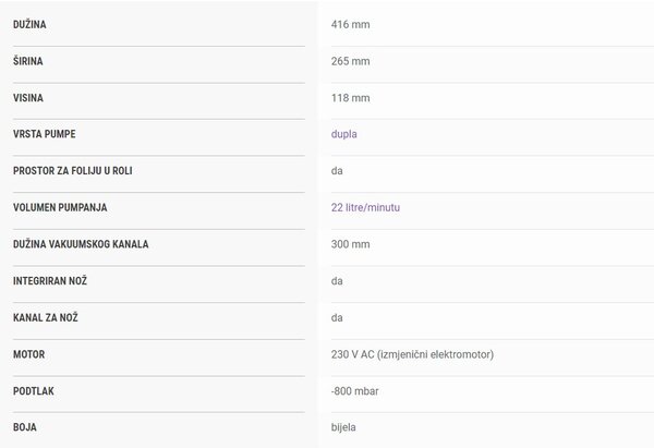 Status Solid 300 poluprofesionalni aparat za vakumiranje
