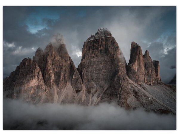 Slika - Tri zuba, talijanski Dolomiti (70x50 cm)