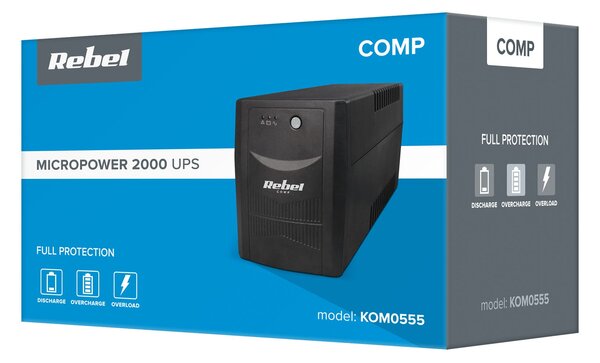 1200W UPS Unlopping Power 2000va 4 mikropojasne utičnice